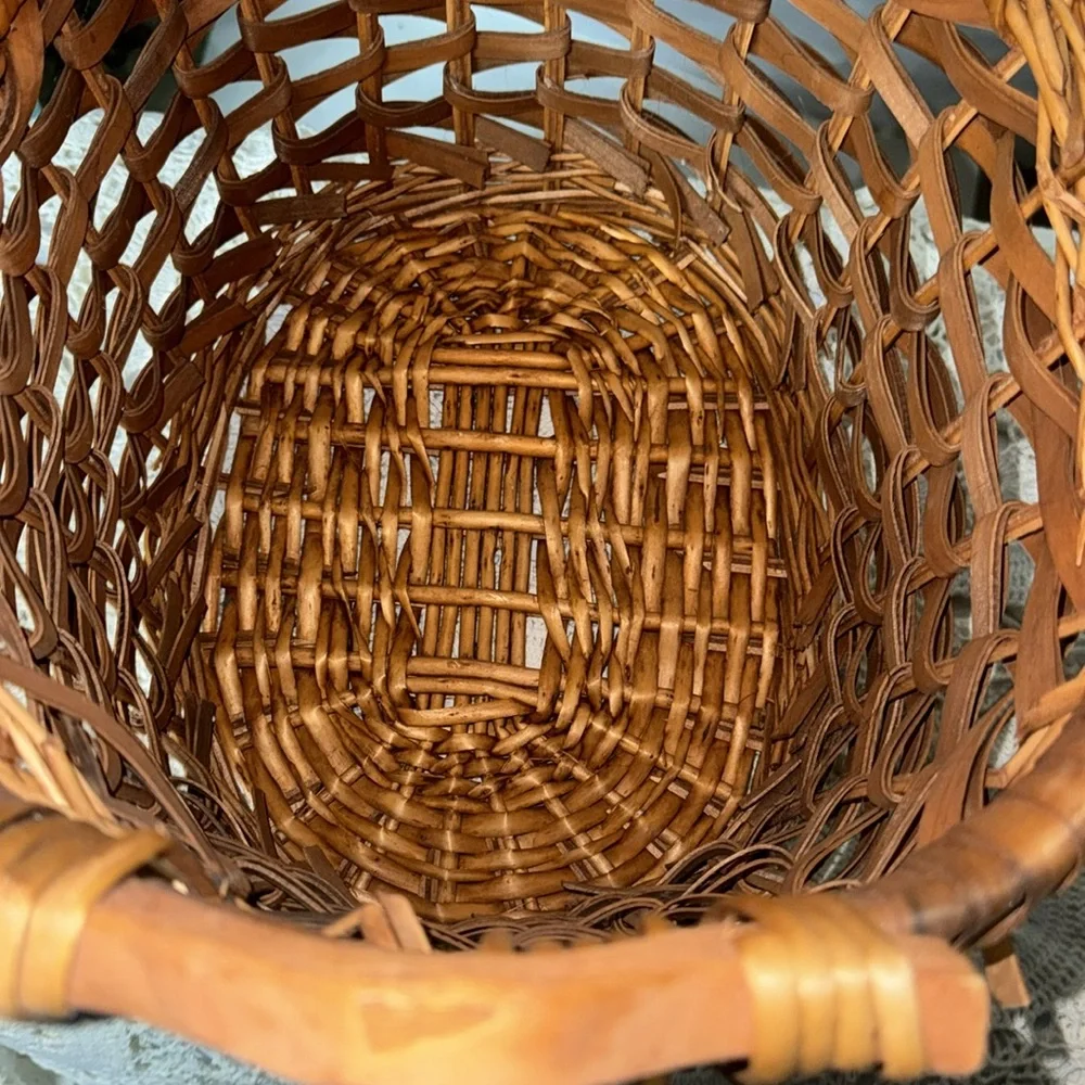 Home Interior‎ HomeCo Woven Basket Set Tag Fishing Basket Vintage Discontinued